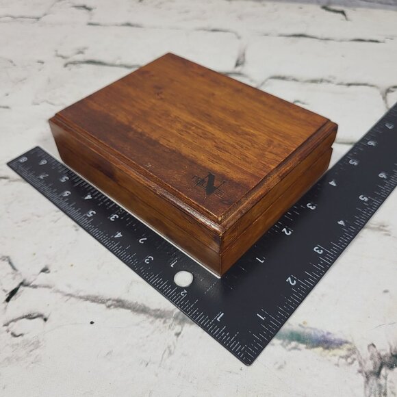 Nautica Wooden Jewelry Box With Velvet Lining Dresser Box for Keys or Misc - Picture 6 of 6